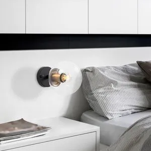 Atmaca - 10225 Crna Antikna Zidna Lampa