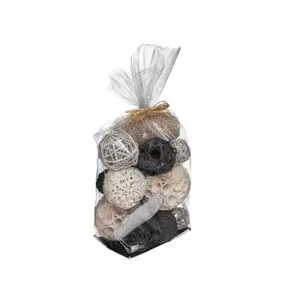 ATMOSPHERA DEKORATIVNE LOPTE 16X16X33CM SIVA 167341