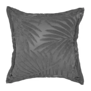 ATMOSPHERA DEKORATIVNI JASTUK FEUILLE 45X45CM VELUR POLIESTER SIVA 188598L