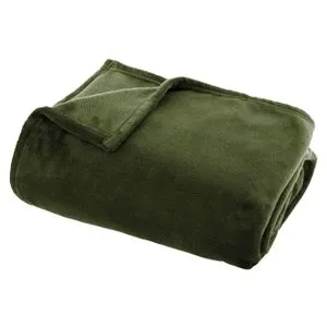 ATMOSPHERA ĆEBE FLANEL 150X125CM POLIESTER MASLINASTO ZELENA 156183K