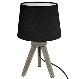 ATMOSPHERA LAMPA 18X30,5CM PAMUK/POLIESTER/DRVO CRNA 161510