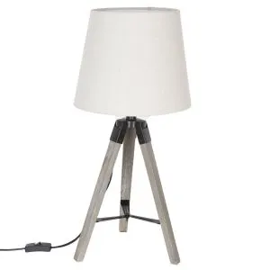 Atmosphera lampa 26x58cm poliester/abs/metal slonova kost