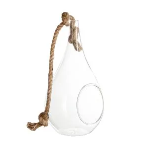 Atmosphera okrugla vaza + konopac h25 cm