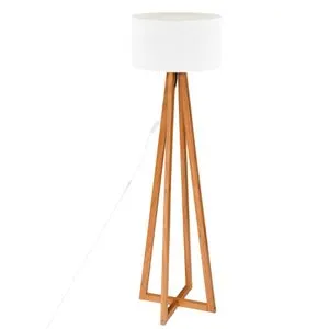 Atmosphera podna lampa molu h141 drvo/bela