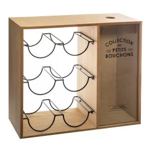 Atmosphera polica za vino 39,7x15x35cm mdf/metal bez
