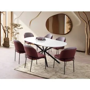 Aura - 3012 White Dining Table