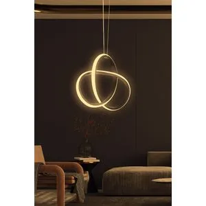 Aurigae Black-Yellow Light Black Chandelier