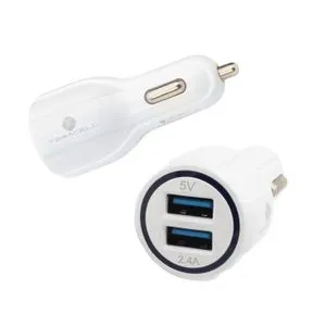 Auto punjač Teracell Ultra DC01 2.4A sa Mini USB kablom beli