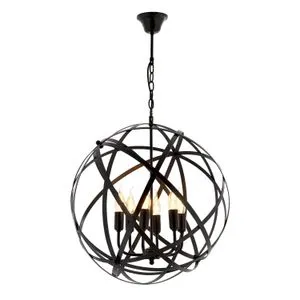 AV-4183-6BSY Black Chandelier