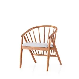 Ava - 4501 Stolica od Hrasta u Svetlo Sivoj Boji