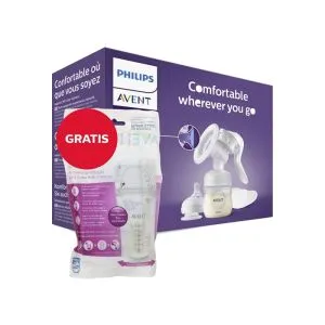 Avent Pumpica Za Izmlazanje Natural + Kesice Za Odlaganje Mleka 3180