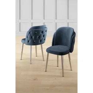 Axle - Set stolica u antracitnoj i hromiranoj boji (6 komada)