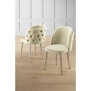 Axle - Set stolica u krem boji i hromu (6 komada)