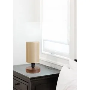 Ayça Ceviz Abajurlu Masa Lampa