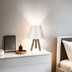 AYD-1505 White
Walnut Table Lamp