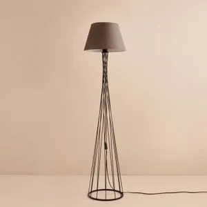 AYD-3498 Smeđa i Crna Podna Lampa