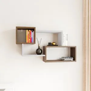 Ayder - Walnut, White Walnut
White Wall Shelf