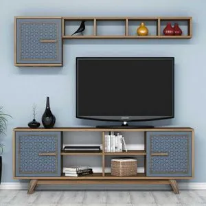 Ayla - Walnut, Blue Walnut
Blue TV Unit