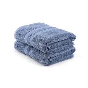 Ayliz - Blue Blue Bath Towel Set (2 Pieces)
