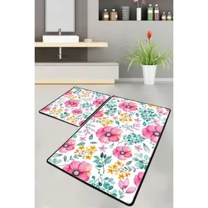 Azalea Multicolor Bathmat Set (2 Pieces)