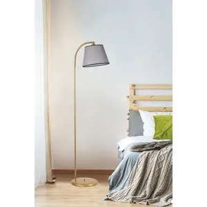 Azra Eskitme Pramit Hasır Gri Abajurlu Lambader Gold
Grey Floor Lamp