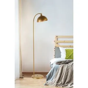 Azra Eskitme Retro Başlıklı Lambader Gold