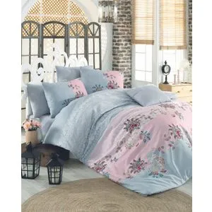Azra - Grey Grey
Pink
Blue Ranforce Double Quilt Cover Set (EU) (IT)