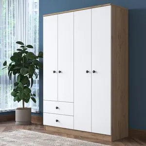 BA108 - 2067 Walnut
White Wardrobe
