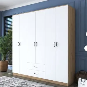 BA111 - 2324 Walnut
White Wardrobe