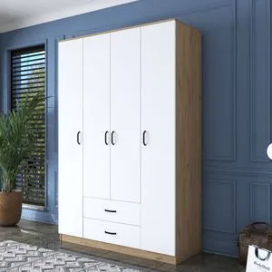 BA112 - 2331 Walnut
White Wardrobe