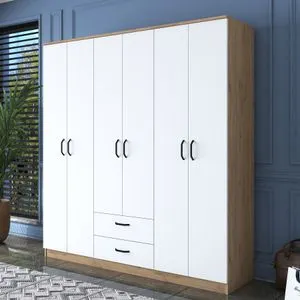 BA115 - 2283 Walnut
White Wardrobe