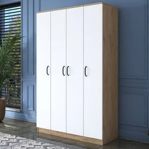 BA116 - 2247 Walnut
White Wardrobe