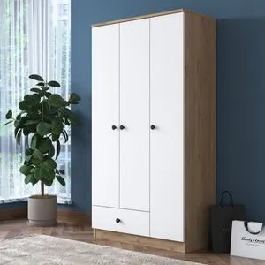 BA117 - 2253 Walnut
White Wardrobe
