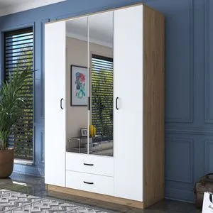 BA131 - 3052 Walnut
White Wardrobe
