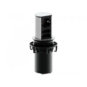 Bachmann ELEVATOR Uvlaciva uticnica 1xšuko+2x euro uticnica, kabl 2m