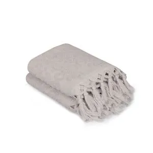 Baglamali Kilim - Ecru Ecru Hand Towel Set (2 Pieces)