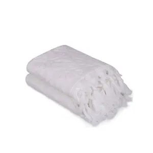 Baglamali Kilim - White White Hand Towel Set (2 Pieces)