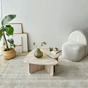 Ballare Set - Travertine Travertine Coffee Table Set