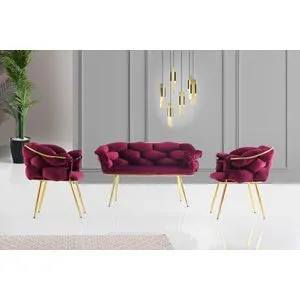 Balon - 2105 Plum
Gold Sofa Set