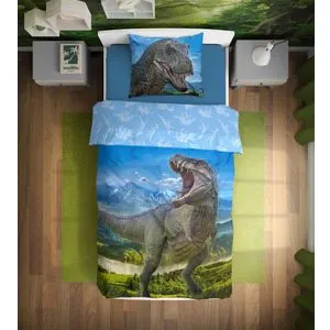 Baloo Posteljina za decu Dino T-Rex  160x200+70x80cm