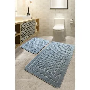 Bambi Cotton - Grey Grey Bathmat Set (2 Pieces)