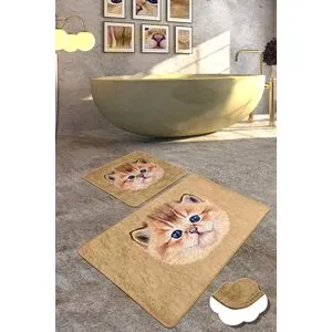 Bambino Djt Višebojni Set Prostirača za Kupatilo (2 Komada)