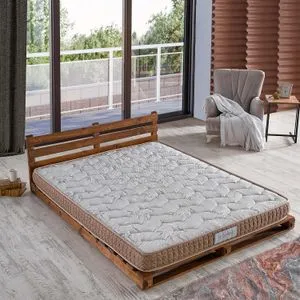 Bamboo Sleep 140 x 190 Light Brown Mattress