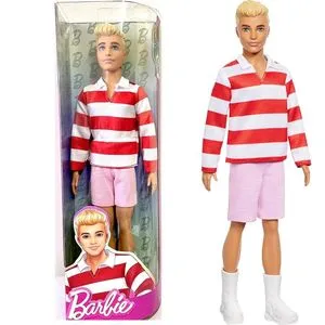 Barbie Ken u crveno-beloj majici