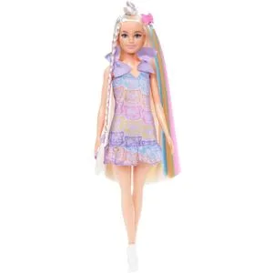 Barbie Set Sa Extra Dugom Kosom I Aksesoarima