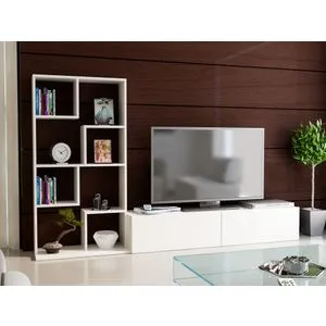Bare - White White TV Unit