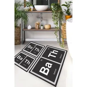 Barium Multicolor Bathmat Set (3 Pieces)