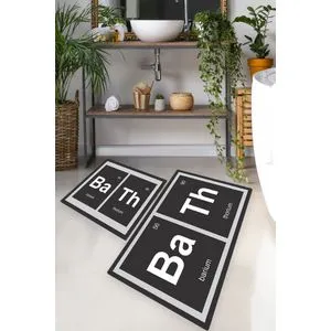 Barium Višebojni Set Kupatilskih Prostirača (2 Komada)