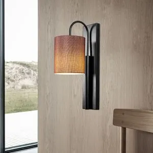 Baston - 3462 Crno-Smeđa Zidna Lampa