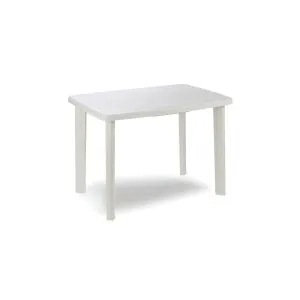 Baštenski sto plastični 101 x 68 x 72cm Faretto beli